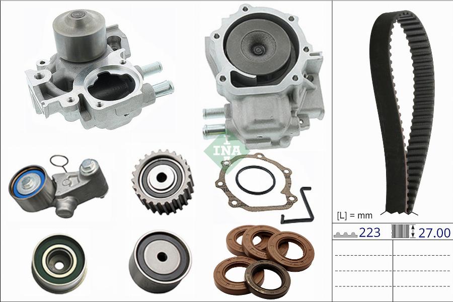 INA 530 0877 31 - Vodena pumpa sa kompletom zupčastog remena www.molydon.hr