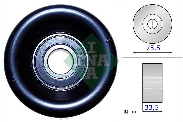 INA 531 0827 10 - Vodeći valjak , klinasti rebrasti remen  www.molydon.hr