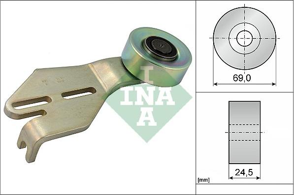 INA 531 0238 10 - Vodeći valjak , klinasti rebrasti remen  www.molydon.hr