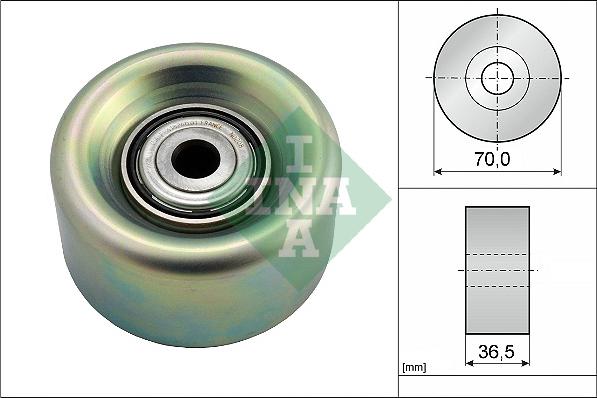 INA 532 0780 10 - Vodeći valjak , klinasti rebrasti remen  www.molydon.hr