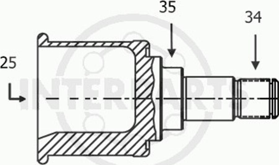 InterParts IJ-6033 - Kardan, Pogonska osovina www.molydon.hr