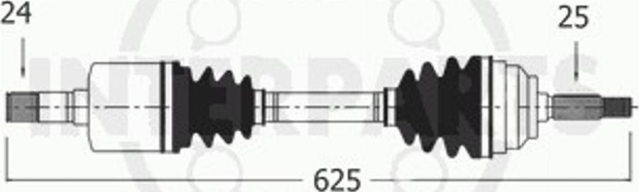 InterParts PG-8-33-107 - Pogonska osovina www.molydon.hr