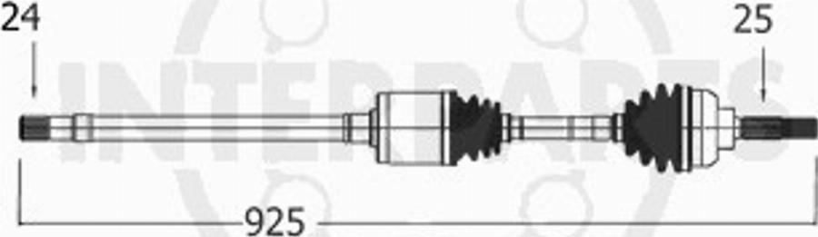 InterParts PG-8-33-207 - Pogonska osovina www.molydon.hr