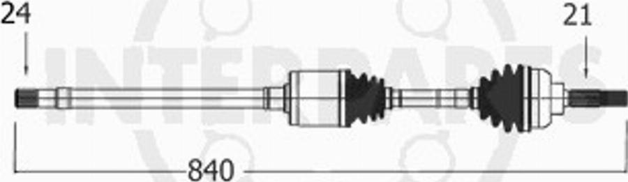 InterParts PG-8-33-216 - Pogonska osovina www.molydon.hr