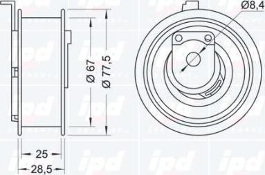 IPD 14-1022 - Natezač, zupčasti remen  www.molydon.hr