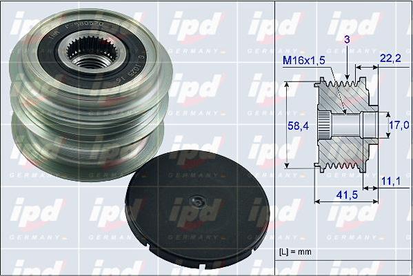 IPD 15-3990 - Remenica, alternator www.molydon.hr