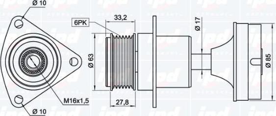 IPD 15-3499 - Remenica, alternator www.molydon.hr