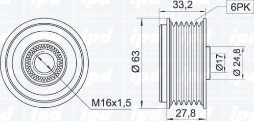 IPD 15-3189 - Remenica, alternator www.molydon.hr