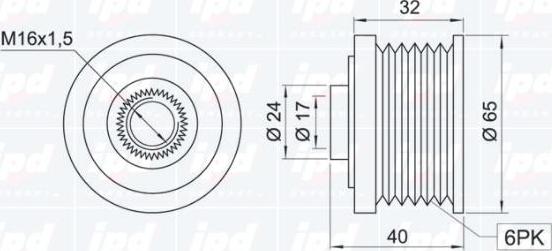 IPD 15-3334 - Remenica, alternator www.molydon.hr