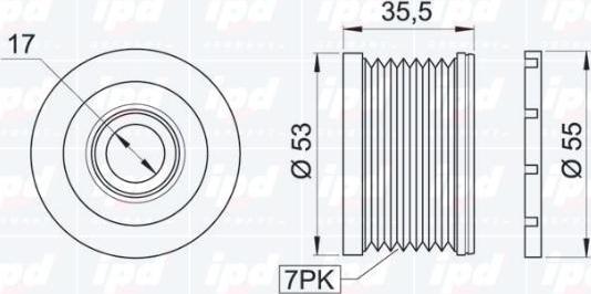 IPD 15-3296 - Remenica, alternator www.molydon.hr