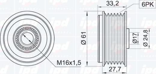 IPD 15-3288 - Remenica, alternator www.molydon.hr