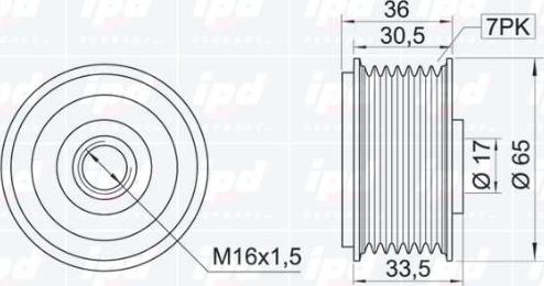 IPD 12-1051 - Remenica, alternator www.molydon.hr