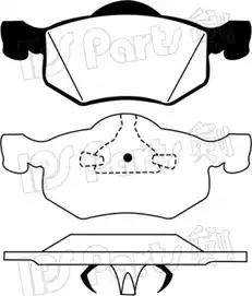 IPS Parts IBD-1322 - Komplet Pločica, disk-kočnica www.molydon.hr