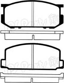 IPS Parts IBD-1287 - Komplet Pločica, disk-kočnica www.molydon.hr