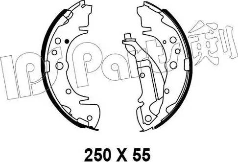 IPS Parts IBL-4K01 - Kočiona obloga www.molydon.hr