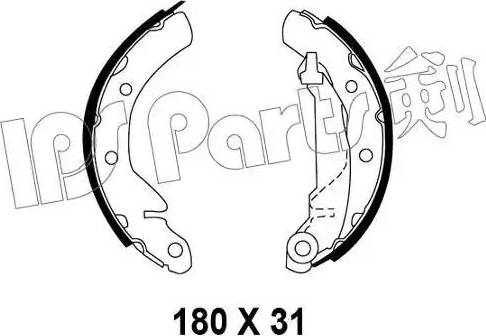 IPS Parts IBL-4W00 - Kočiona obloga www.molydon.hr