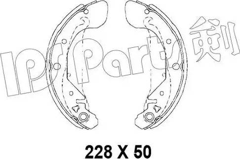 IPS Parts IBL-4W02 - Kočiona obloga www.molydon.hr