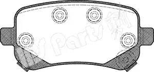 IPS Parts IBR-1089 - Komplet Pločica, disk-kočnica www.molydon.hr