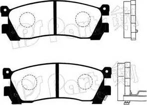 IPS Parts IBR-1305 - Komplet Pločica, disk-kočnica www.molydon.hr