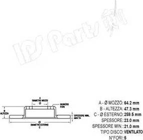 IPS Parts IBT-1404 - Kočioni disk www.molydon.hr