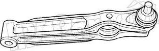 IPS Parts ICA-10D01 - Rame, Nezavisna poluga za ovjes kotača www.molydon.hr