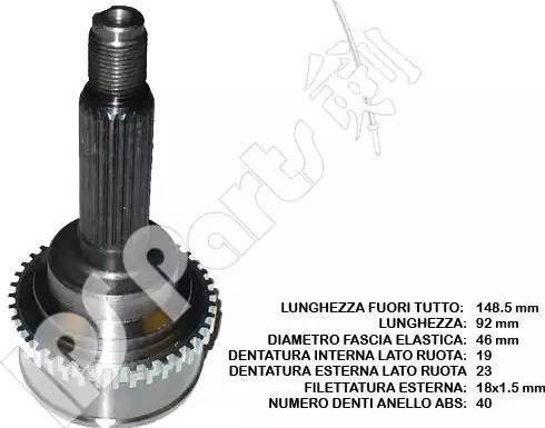 IPS Parts ICJ-10W00 - Kardan, Pogonska osovina www.molydon.hr