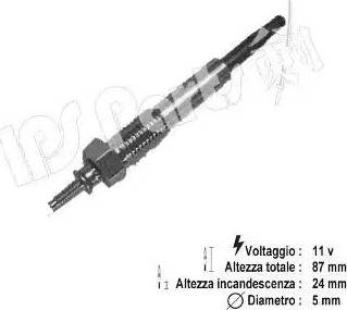 IPS Parts IDG-124 - Izolator, Grijač za paljenje www.molydon.hr