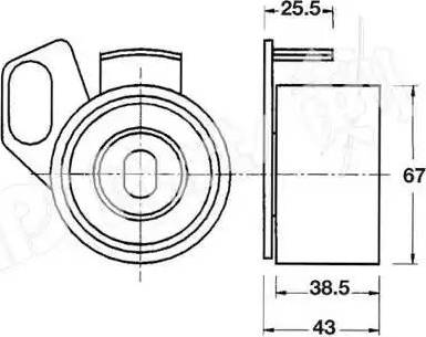 IPS Parts ITB-6907 - Natezač remena, zupčasti remen  www.molydon.hr