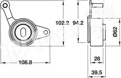 IPS Parts ITB-6919 - Natezač remena, zupčasti remen  www.molydon.hr