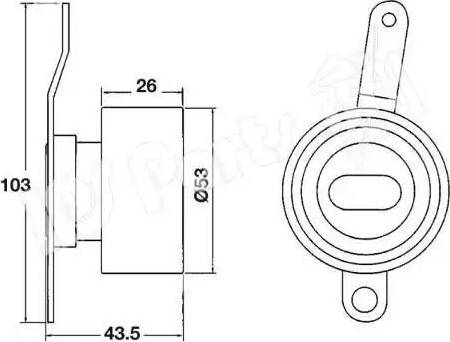 IPS Parts ITB-6414 - Natezač remena, zupčasti remen  www.molydon.hr