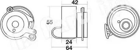 IPS Parts ITB-6423 - Natezač remena, zupčasti remen  www.molydon.hr