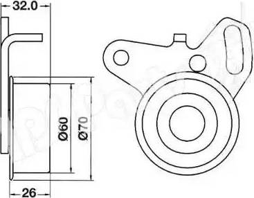 IPS Parts ITB-6504 - Natezač remena, zupčasti remen  www.molydon.hr