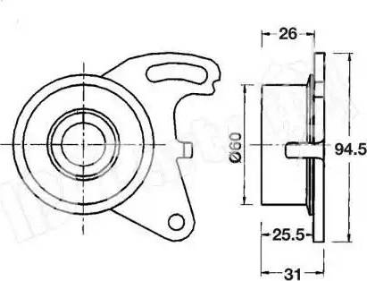 IPS Parts ITB-6505 - Natezač remena, zupčasti remen  www.molydon.hr