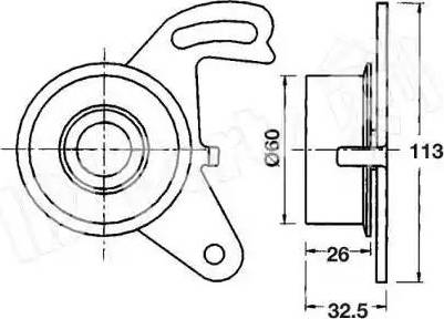 IPS Parts ITB-6502 - Natezač remena, zupčasti remen  www.molydon.hr