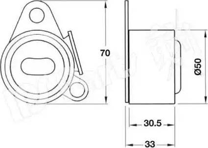 IPS Parts ITB-6536 - Natezač remena, zupčasti remen  www.molydon.hr