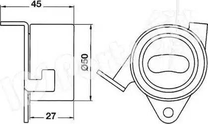 IPS Parts ITB-6600 - Natezač remena, zupčasti remen  www.molydon.hr