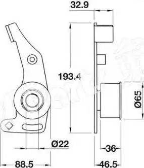 IPS Parts ITB-6003 - Natezač remena, zupčasti remen  www.molydon.hr