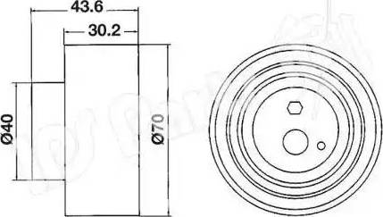 IPS Parts ITB-6106 - Natezač remena, zupčasti remen  www.molydon.hr