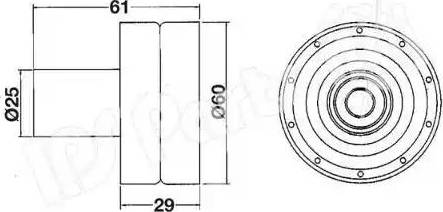 IPS Parts ITB-6116 - Natezač remena, zupčasti remen  www.molydon.hr