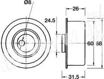 IPS Parts ITB-6111 - Natezač remena, zupčasti remen  www.molydon.hr