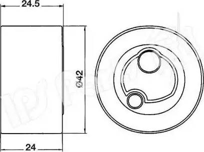 IPS Parts ITB-6805 - Natezač remena, zupčasti remen  www.molydon.hr