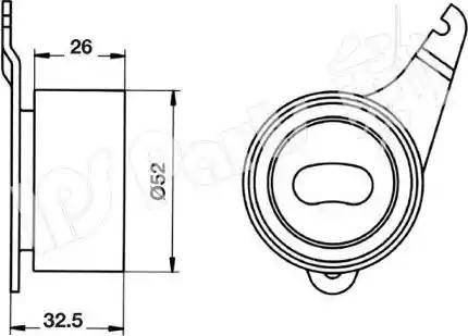 IPS Parts ITB-6345 - Natezač remena, zupčasti remen  www.molydon.hr