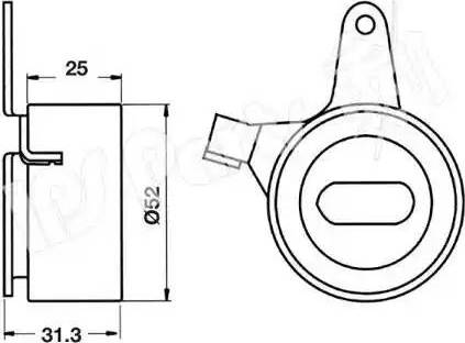 IPS Parts ITB-6341 - Natezač remena, zupčasti remen  www.molydon.hr