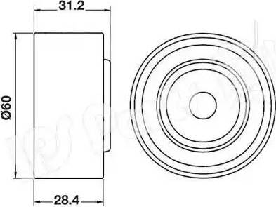 IPS Parts ITB-6305 - Vodeći valjak , zupčasti remen  www.molydon.hr