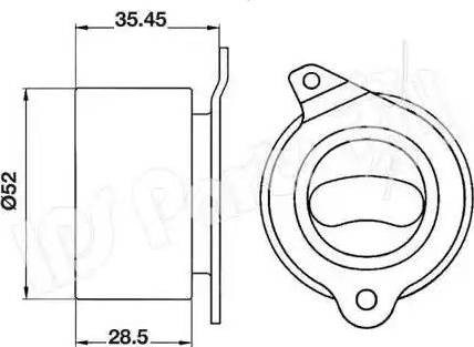 IPS Parts ITB-6308 - Natezač, zupčasti remen  www.molydon.hr