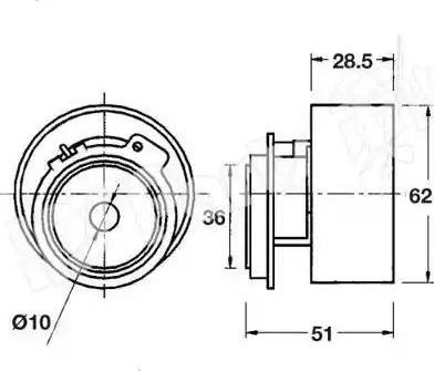 IPS Parts ITB-6313 - Natezač remena, zupčasti remen  www.molydon.hr