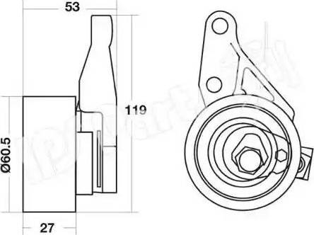 IPS Parts ITB-6338 - Natezač remena, zupčasti remen  www.molydon.hr