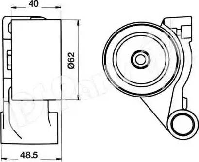 IPS Parts ITB-6247 - Natezač remena, zupčasti remen  www.molydon.hr