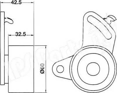 IPS Parts ITB-6200 - Natezač remena, zupčasti remen  www.molydon.hr