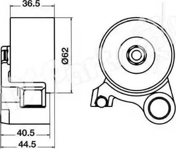 IPS Parts ITB-6221 - Natezač remena, zupčasti remen  www.molydon.hr